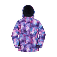 (5-6 Years, Dark Purple) Mountain Warehouse Childrens/Kids Snowdrop Watercolour Ski Jacket