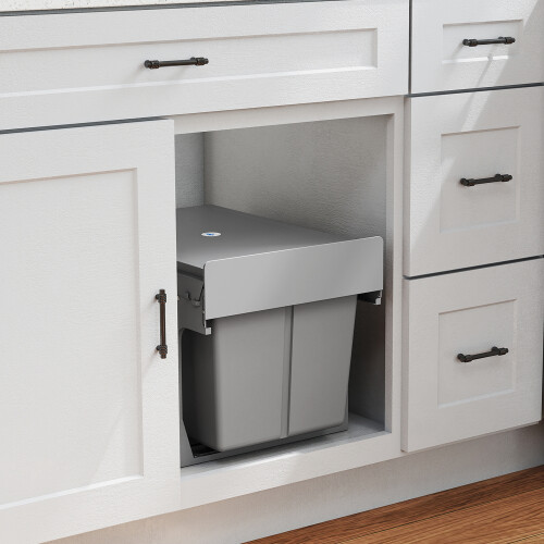 Homcom Cubo de Basura Gris 48 x 34.3 x 35.1 cm 1