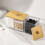 Qtip Holder with Bamboo Lids, 3 Compartments Cotton /Swabs Dispenser,Clear Plastic Bathroom Container 5