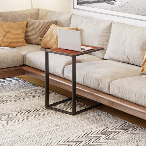 Homcom Mesa Auxiliar Marrón 40.6 x 50.8 x 64.2 cm 1