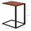 Homcom Mesa Auxiliar Marrón 40.6 x 50.8 x 64.2 cm 3