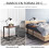 Homcom Mesa Auxiliar Marrón 40.6 x 50.8 x 64.2 cm 5
