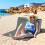 Outsunny Set 2 Esteras Playa Gris 124 x 53 x 45 cm 2