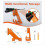 Chainsaw Hanger Wall Mount Holder compatible with Garage Storage 1 set 4