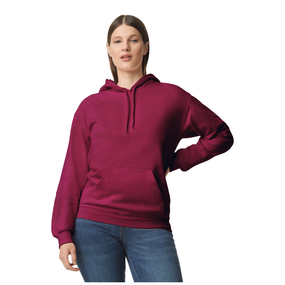 Gildan (M, Maroon) Unisex Softstyle Midweight Hoodie