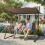Outsunny Columpio de Jardín Marrón 222 x 131 x 175 cm 8