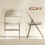 Homcom Sillas Plegable Beige 45 x 46 x 78 cm 3