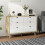 Homcom Cómoda Blanco 110 x 40 x 75 cm 6