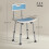 Homcom Silla de Ducha Azul 51.5 x 49.5 x 81 cm 5