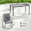 Outsunny Conjunto de Jardín Gris 150 x 80 x 73 cm 6