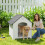PawHut Caseta para Perro Gris 88 x 79 x 89 cm 2