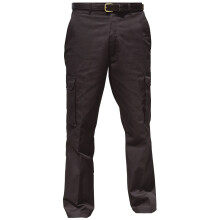 (36/R, Black) Warrior Mens Cargo Workwear Trousers