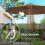 Outsunny Sombrilla de Jardín Marrón 295 x 295 x 250 cm 6