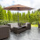Outsunny Sombrilla de Jardín Marrón 295 x 295 x 250 cm 3