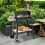 Outsunny Barbacoa de Carbón Negro 83 x 46 x 87 cm 7