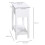 Homcom Mesa Auxiliar Blanco 60.5 x 32.5 x 70 cm 6