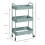 Homcom Carrito Auxiliar Azul 45 x 30.6 x 79 cm 6