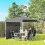 Outsunny Carpa Plegable Gris 247 x 247 x 268 cm 5