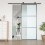 Homcom Herraje para Puerta Negro 200 x 40 x 0.6 cm 5
