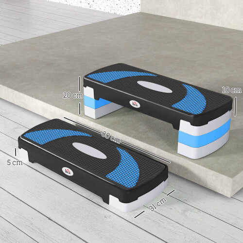 Homcom Step Fitness Bicolor 80 x 31 x 20 cm 2