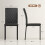 Homcom Sillas de Comedor Negro 41 x 50 x 91 cm 6
