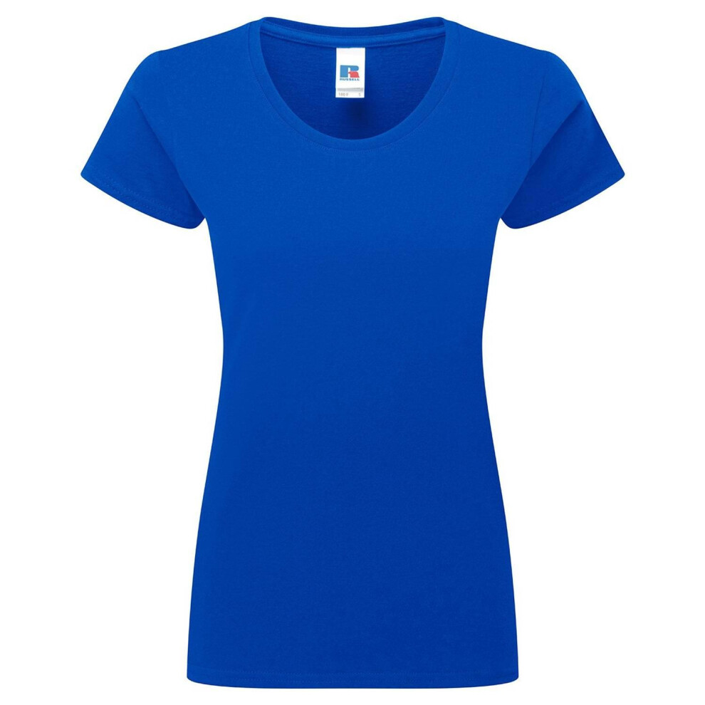 Russell (Xs, Bright Royal) Womens/Ladies Authentic Classic Ringspun Cotton T-Shirt