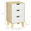 Homcom Cómoda con Cajone Bicolor 40 x 35 x 68.5 cm 3