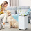 Homcom Deshumidificador Blanco 25 x 25 x 50.5 cm 2