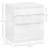 Homcom Mesita de noche Blanco 40 x 34 x 45 cm 3