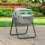 Outsunny Compostador de Tambor Gris 71 x 65 x 96 cm 6