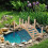 Outsunny Puente de Jardín Marrón 100 x 32 x 48 cm 2