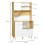 Homcom Alacena de Cocina Bicolor 93 x 40 x 180 cm 6