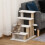 PawHut Escalera para Gato Blanco 60 x 40 x 64 cm 6