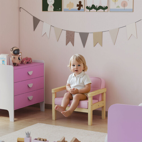 Sillón Infantil Rosa 46.5 x 44 x 45 cm 1