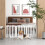 PawHut Valla para Perro Blanco 155 x 30 x 61 cm 2