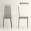 Homcom Sillas de Comedor Gris 41 x 50 x 97 cm 3