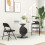 Homcom Sillas Plegable Negro 45 x 46 x 78 cm 7