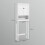 Homcom Estante sobre Inodoro Blanco 70 x 20 x 175 cm 3