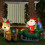 Homcom Decoración Inflable de Navidad Multicolor 210 x 70 x 125 cm 5