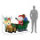 Homcom Decoración Inflable de Navidad Multicolor 210 x 70 x 125 cm 6
