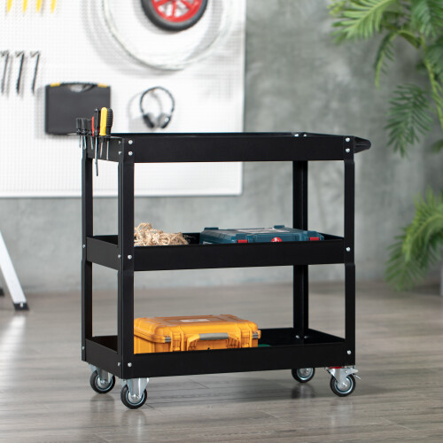 Durhand Carro de Herramienta Negro 83 x 35.3 x 76 cm 1