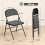 Homcom Sillas Plegable Negro 45 x 46 x 78 cm 6