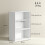 Homcom Librería Blanco 60 x 24 x 80 cm 3