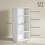 Homcom Librería Blanco 60 x 24 x 115.5 cm 3