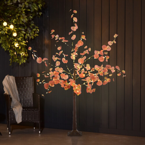 Homcom Árbol con Luce Naranja 21 x 21 x 150 cm 2