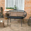 Outsunny Silla de Ratán Negro 132 x 72 x 83 cm 6