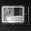Homcom Espejo de Baño Gris 80 x 3.5 x 60 cm 6