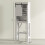 Homcom Mueble sobre Inodoro Blanco 67 x 25 x 172 cm 6
