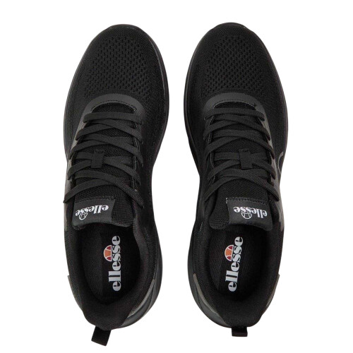 Ellesse (11 UK, Solid Black) Ellesse Mens Como Leather Flat Trainers 2