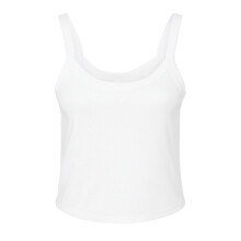 (XS, Solid White) Bella + Canvas Womens/Ladies Spaghetti Strap Tank Top